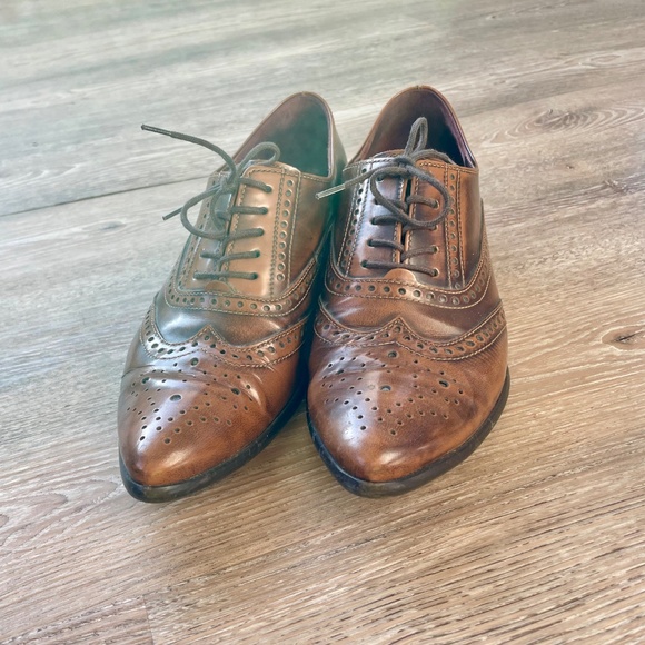 Brown Leather Gabor Dress Shoes, Made in Germany, Size 6.5 - Picture 5 of 5